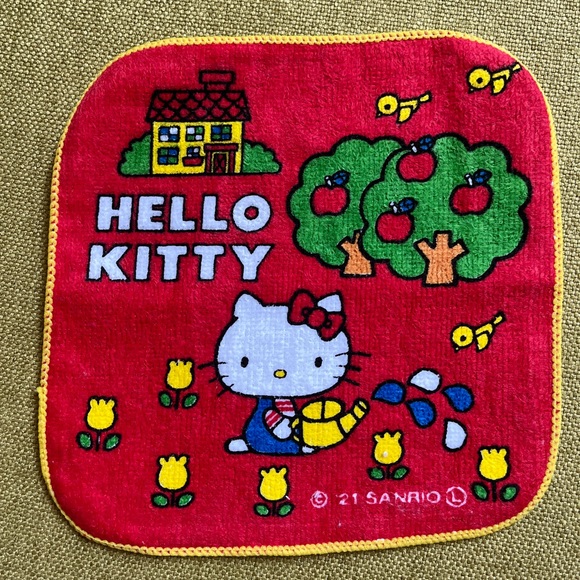 5x Hello Kitty Sanrio Japan Face Towel Mini Kawaii Makeup Spa Hand Wash Cloth xs - Picture 5 of 13